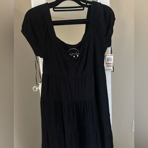 Black Short Sleeve Dress